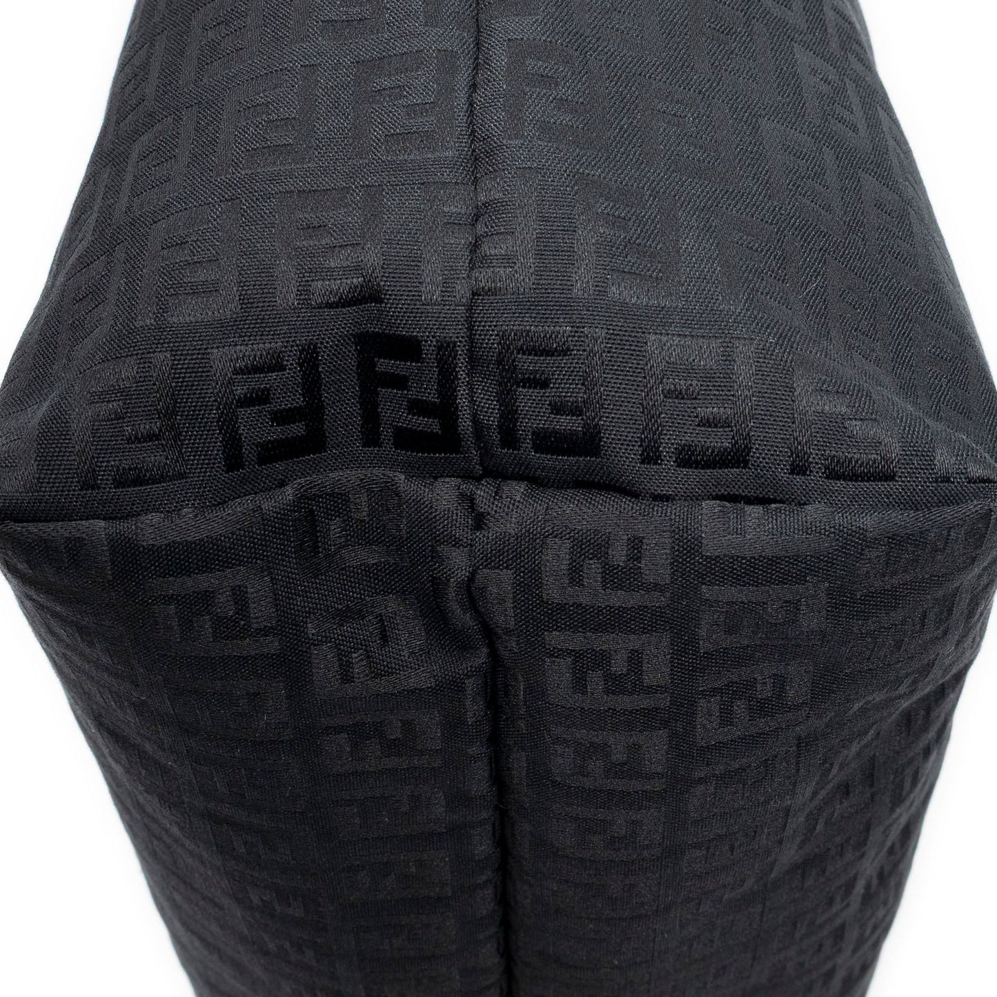 Fendi Tote Bag Black Zucchino Canvas — view 8