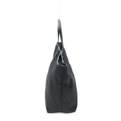 Fendi Tote Bag Black Zucchino Canvas — view 4