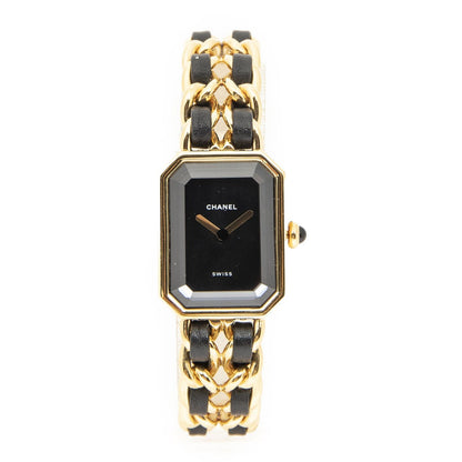 Chanel Premiere Black Gold Plated Shoulder Bag