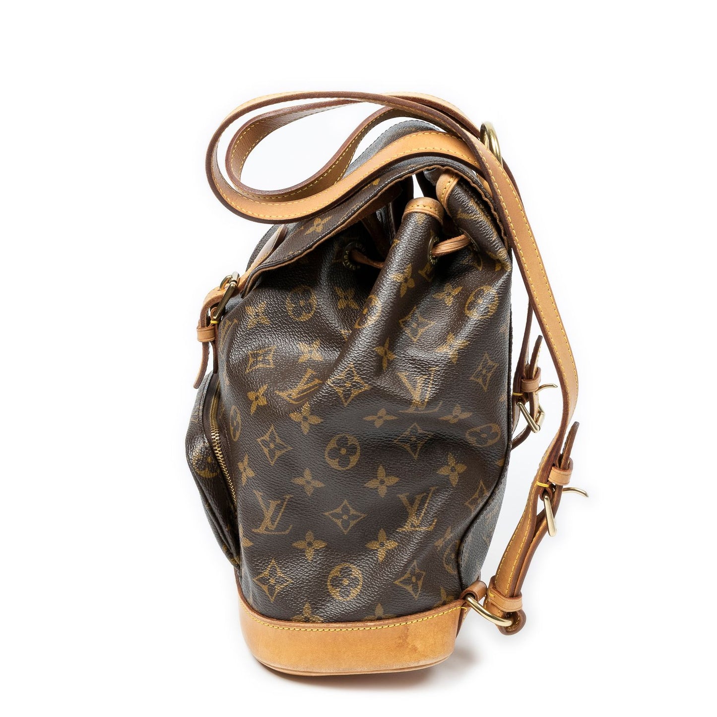Louis Vuitton Montsouris Brown Monogram Canvas Backpack — view 3