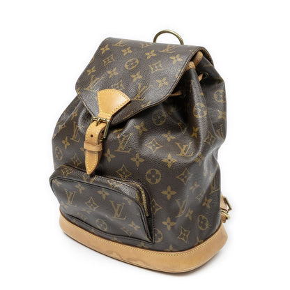 Louis Vuitton Montsouris Brown Monogram Canvas Backpack — view 2