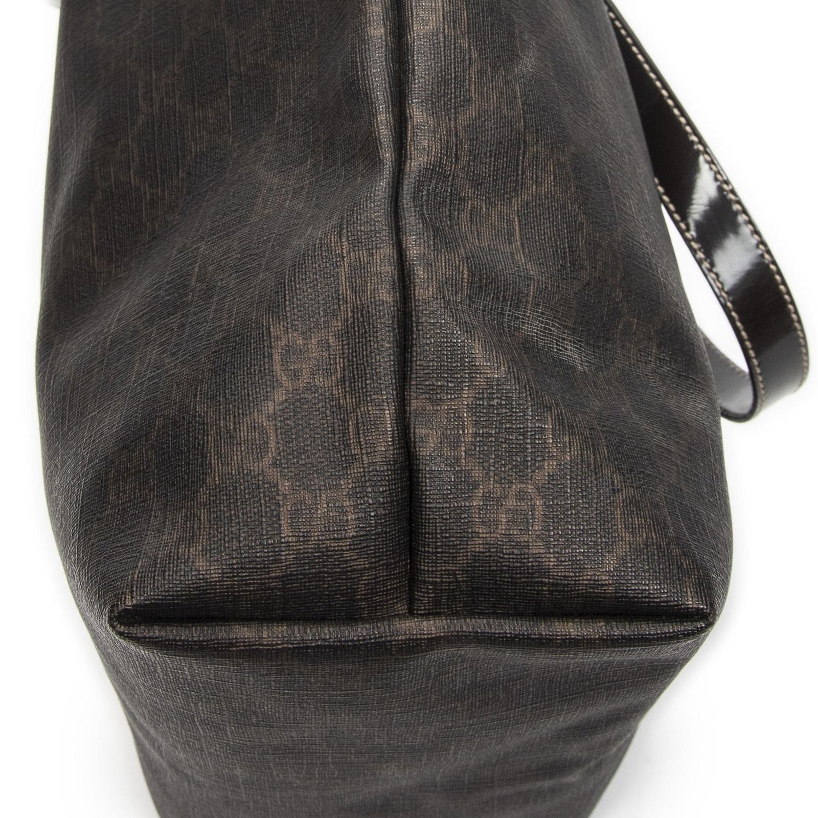 Gucci Open Tote Bag Dark Brown Supreme Canvas — view 8