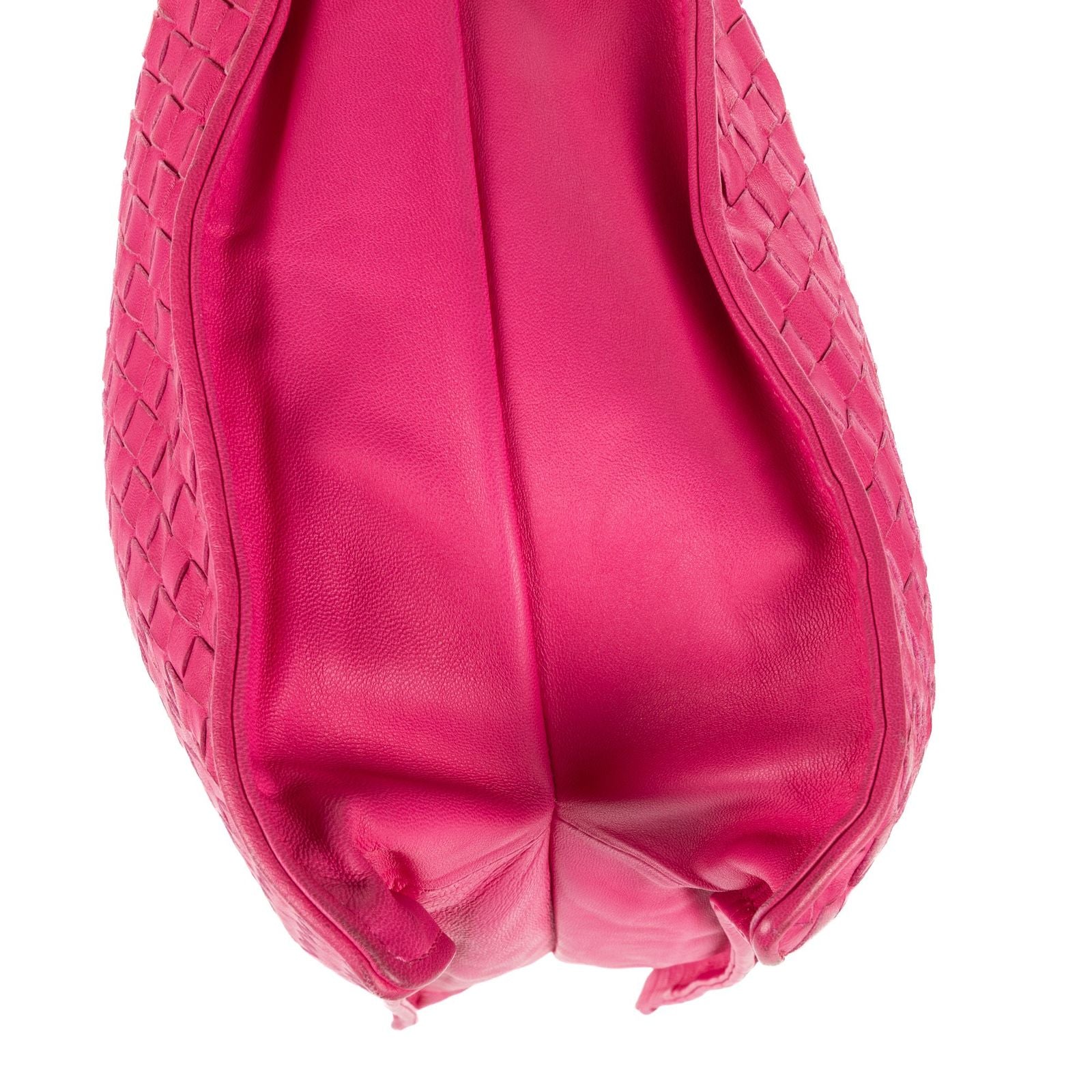Bottega Veneta Zip Messenger Crossbody Pink Intrecciato Calfskin Leathera — view 8