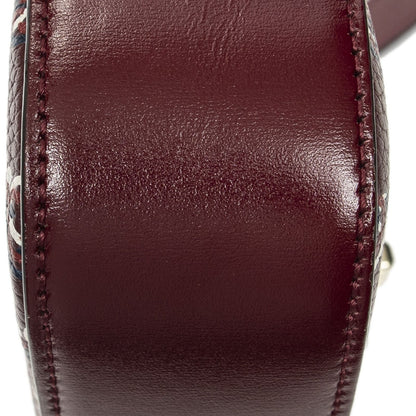 Gucci Mini Moon Side Hobo Burgundy Optical GG Printed Leathera — view 7