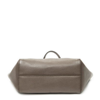 Gucci Small Swing Tote Bag Taupe Pink Grain Calfskin Leather — view 6