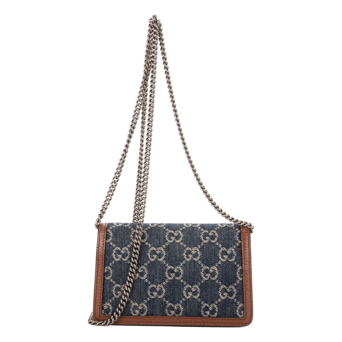 Gucci Mini Dionysus Crossbody Brown GG Denim Canvas — view 5