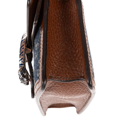 Gucci Mini Dionysus Crossbody Brown GG Denim Canvas — view 7