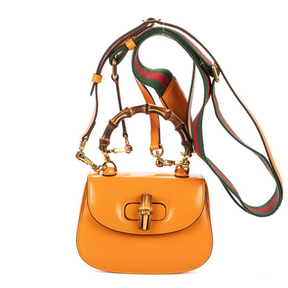 Gucci Mini Bamboo Smooth Calfskin Shoulder Bag