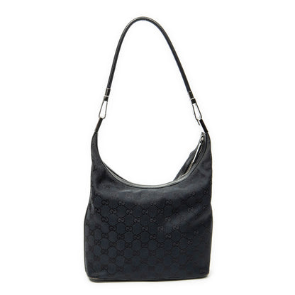 Gucci Zip Hobo Black GG Canvas — view 5