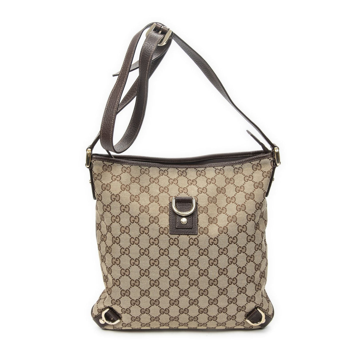 Gucci Abbey Crossbody Brown Beige GG Canvas