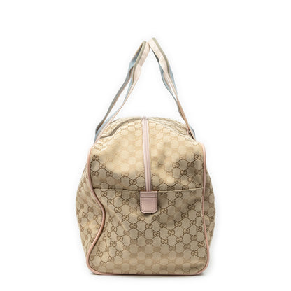 Gucci Web Collapsible Duffle Beige GG Canvas — view 4
