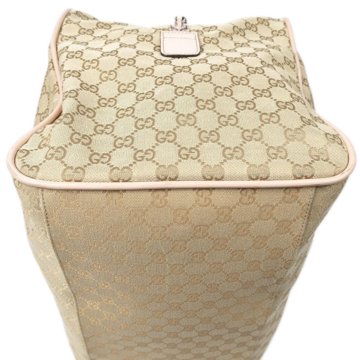 Gucci Web Collapsible Duffle Beige GG Canvas — view 7