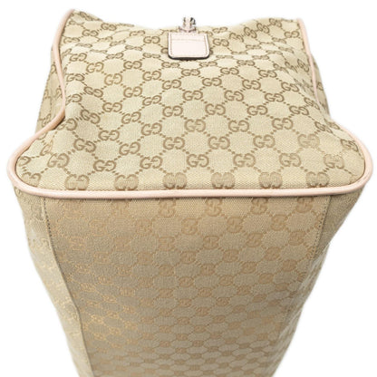 Gucci Web Collapsible Duffle Beige GG Canvas — view 7