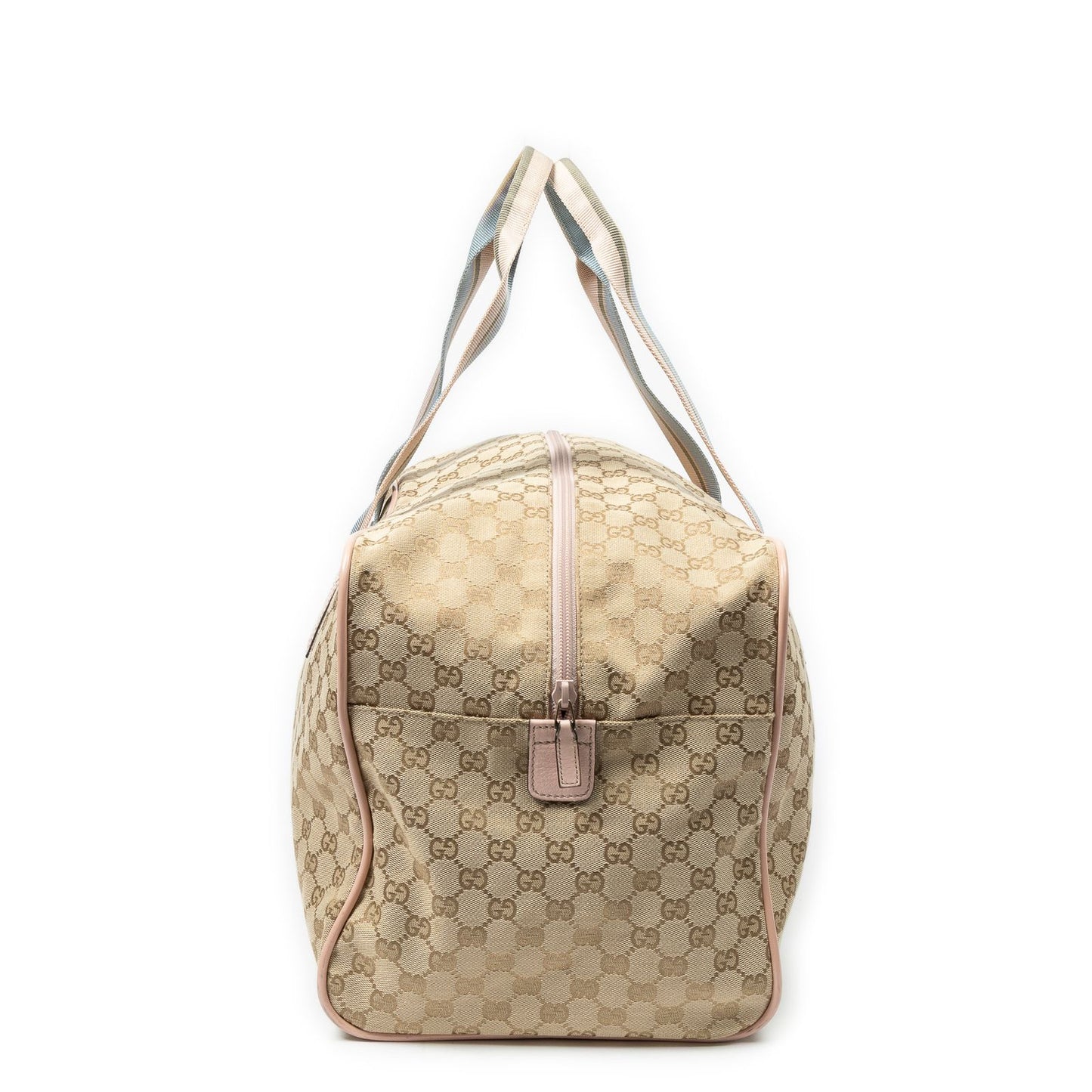 Gucci Web Collapsible Duffle Beige GG Canvas — view 3