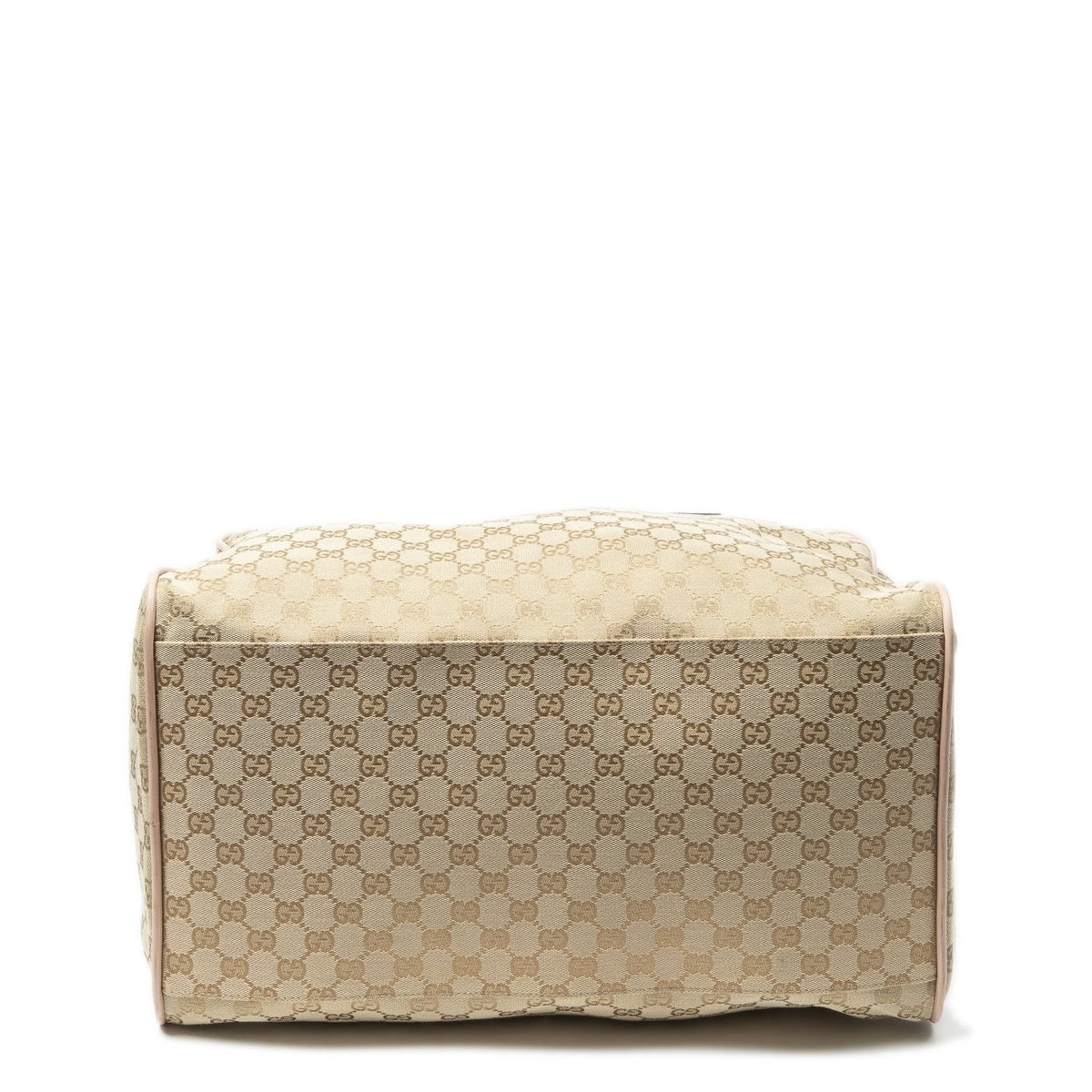 Gucci Web Collapsible Duffle Beige GG Canvas — view 6