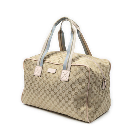 Gucci Web Collapsible Duffle Beige GG Canvas — view 2