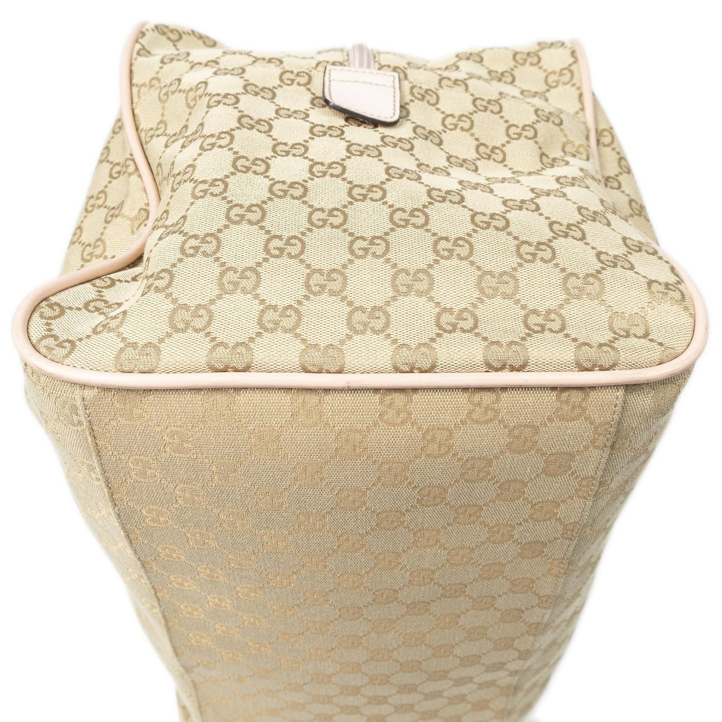 Gucci Web Collapsible Duffle Beige GG Canvas — view 8