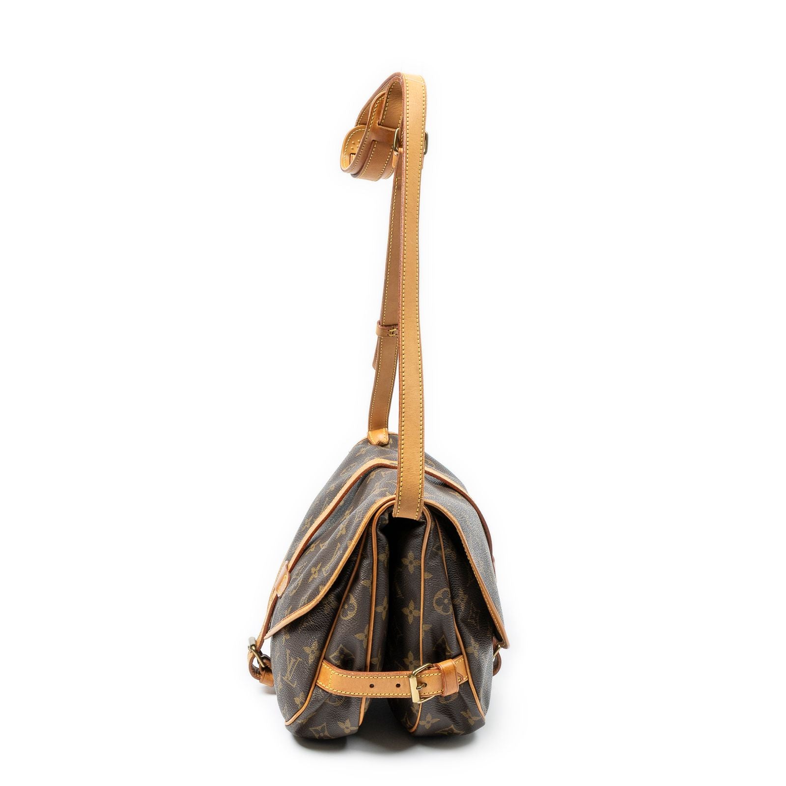 Louis Vuitton Saumur Brown Monogram Canvas Crossbody — view 3