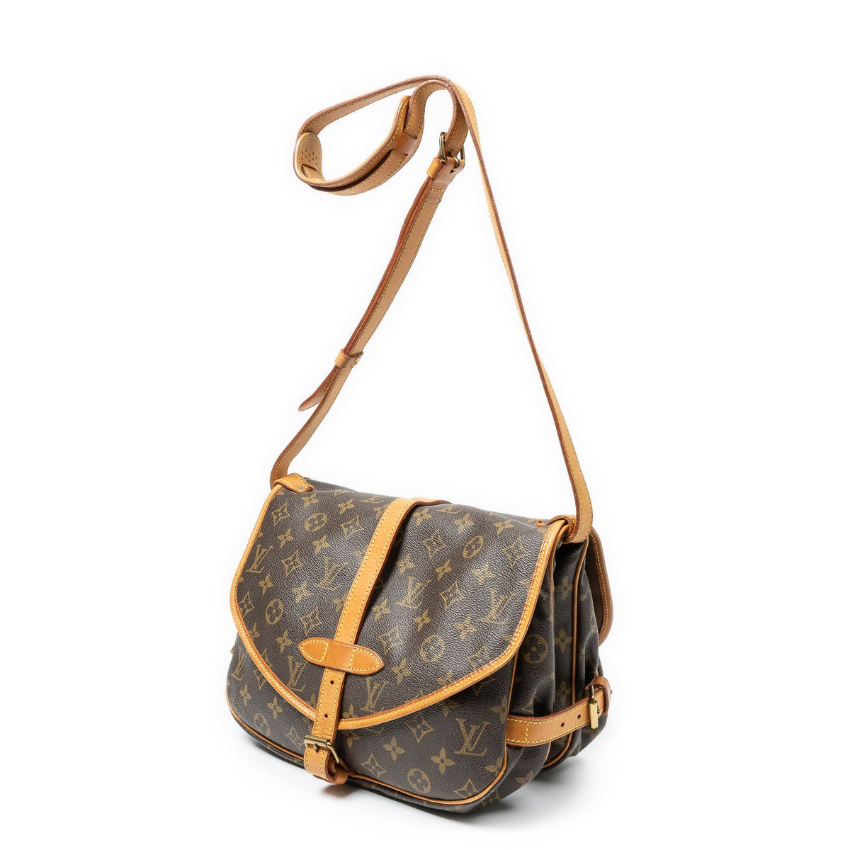 Louis Vuitton Saumur Brown Monogram Canvas Crossbody — view 2