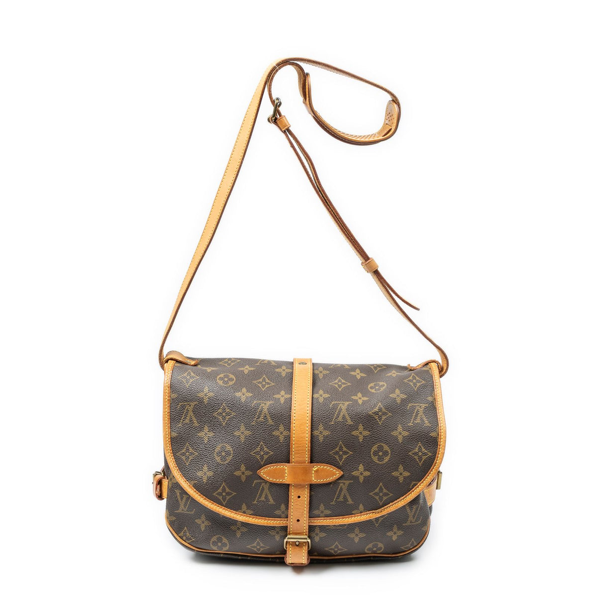 Louis Vuitton Saumur Brown Monogram Canvas Crossbody — view 5