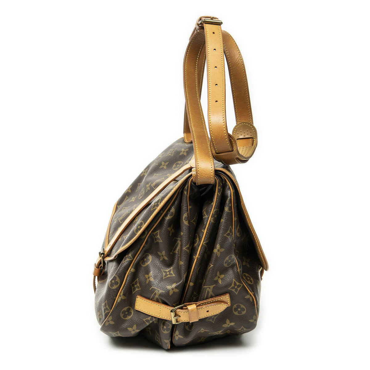 Louis Vuitton Saumur Brown Monogram Canvas Crossbody — view 3