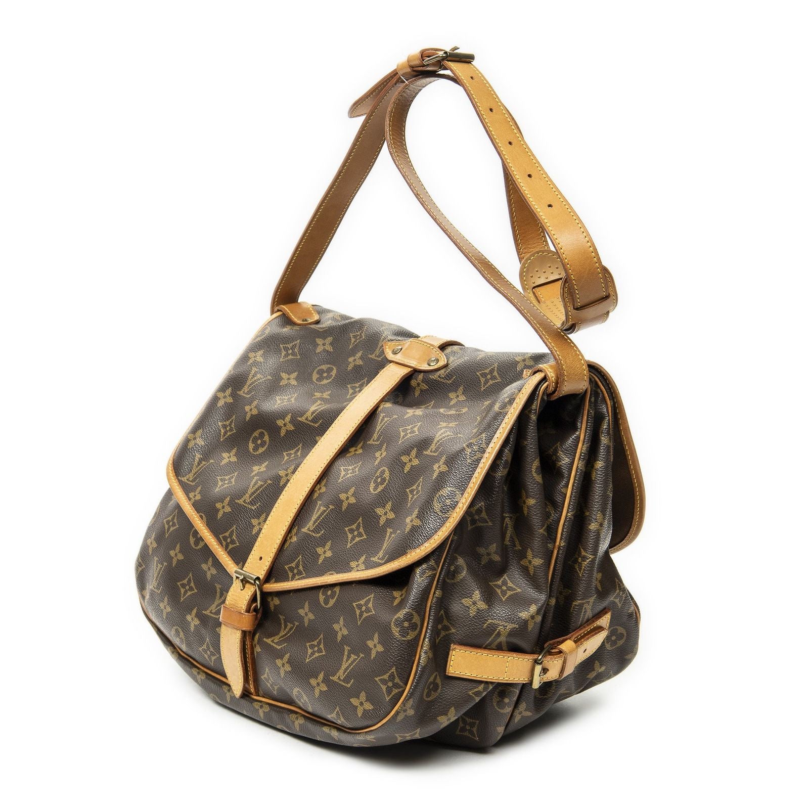 Louis Vuitton Saumur Brown Monogram Canvas Crossbody — view 2