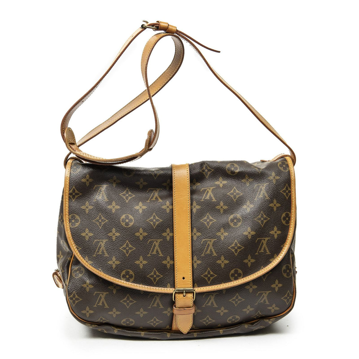 Louis Vuitton Saumur Brown Monogram Canvas Crossbody — view 5