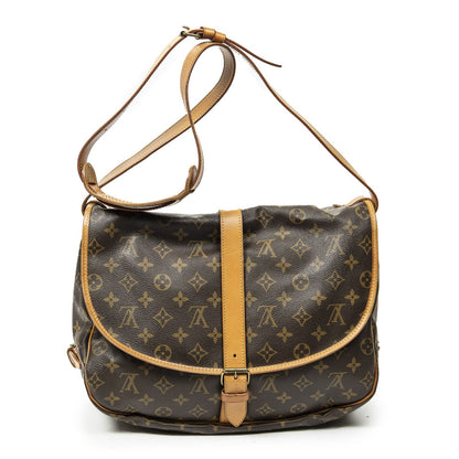Louis Vuitton Saumur Brown Monogram Canvas Crossbody — view 5