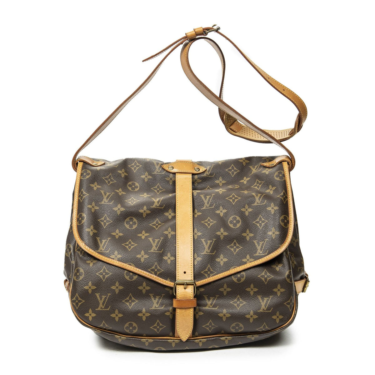 Louis Vuitton Saumur Brown Monogram Canvas Crossbody