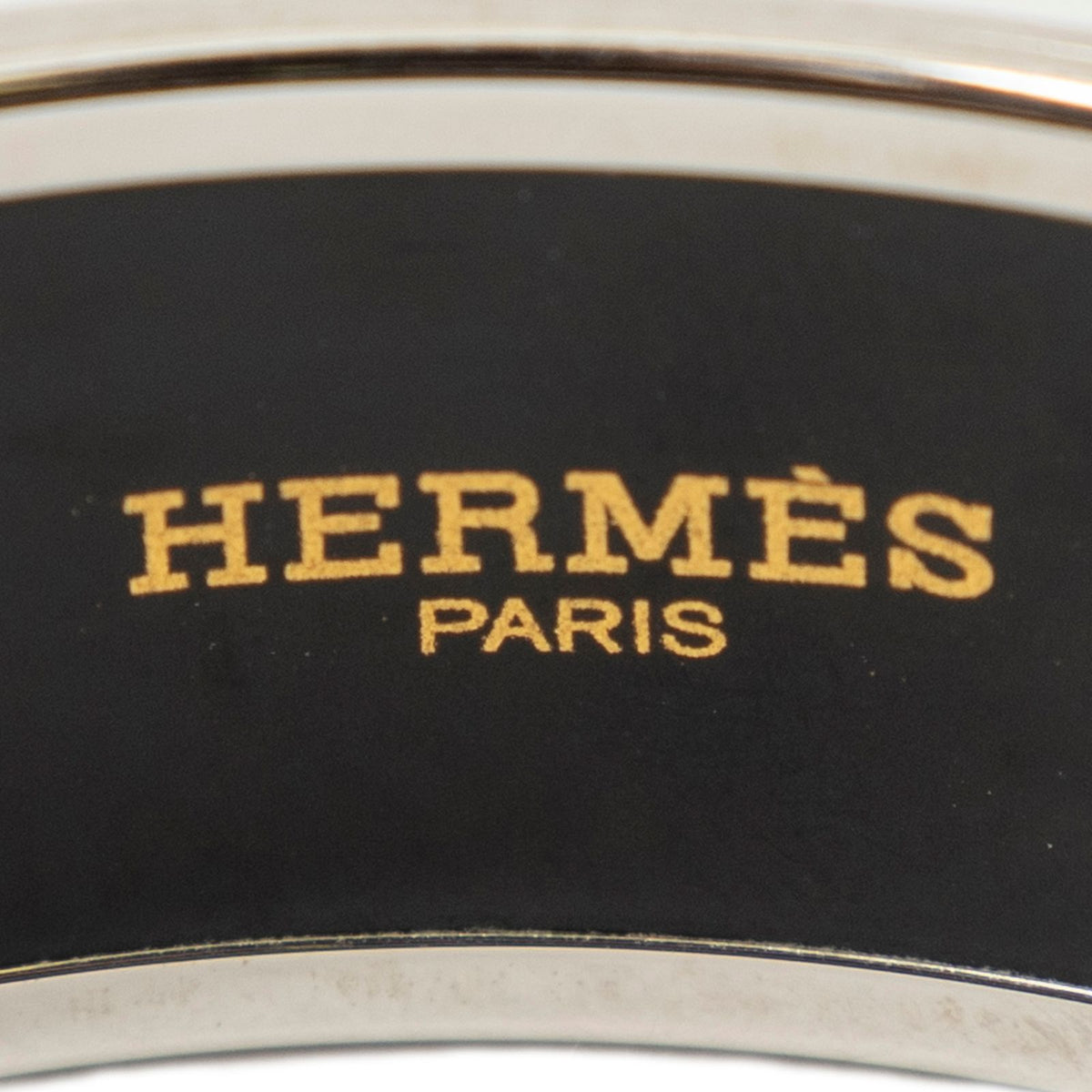 Hermes Enamel Bangle Lilac Silver Plated Bracelet — view 4