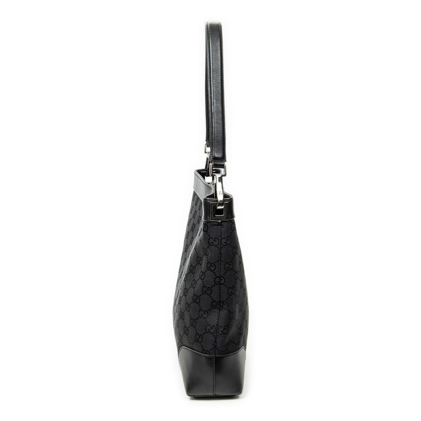 Gucci Shoulder Hobo Black GG Canvas — view 3