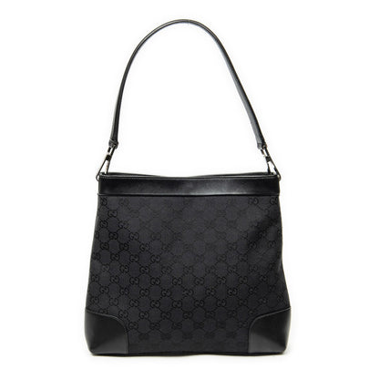 Gucci Shoulder Hobo Black GG Canvas