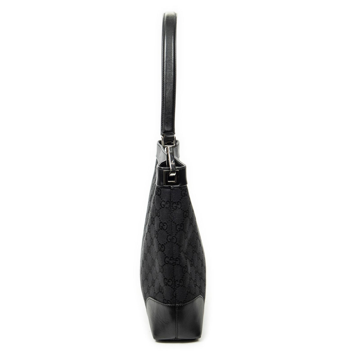 Gucci Shoulder Hobo Black GG Canvas — view 4