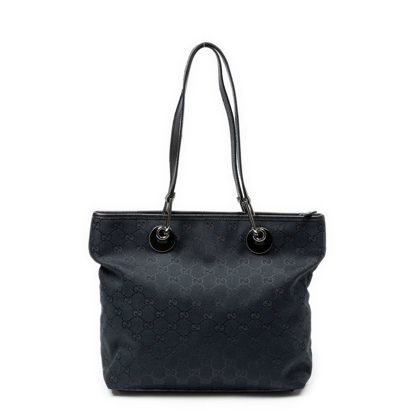Gucci Eclipse Tote Bag Black GG Canvas — view 5