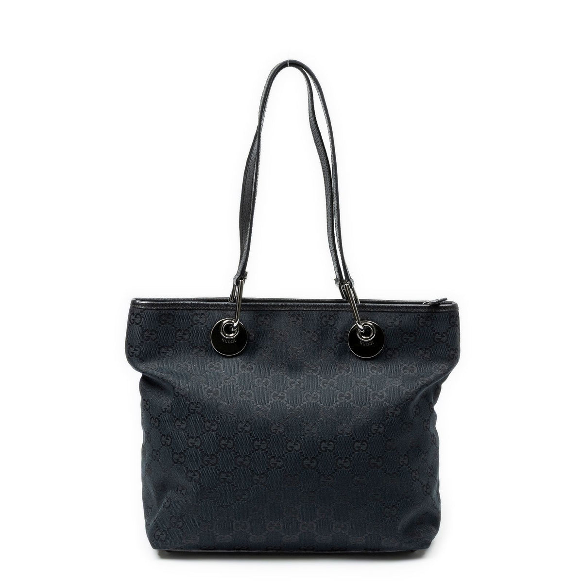 Gucci Eclipse Tote Bag Black GG Canvas — view 5