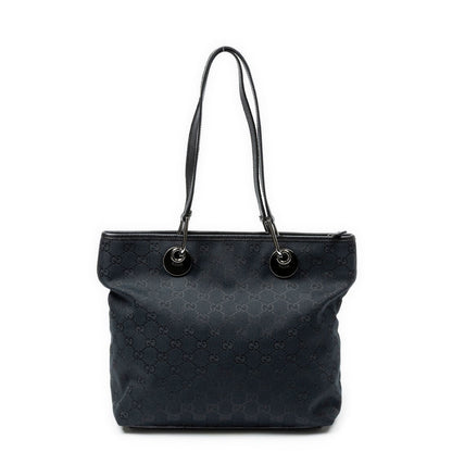 Gucci Eclipse Tote Bag Black GG Canvas — view 5