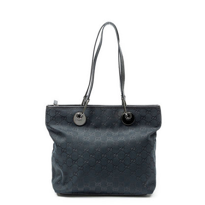 Gucci Eclipse Tote Bag Black GG Canvas