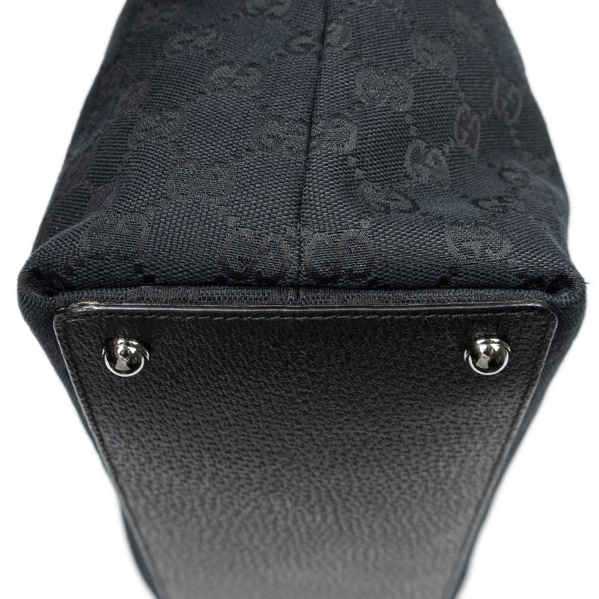 Gucci Eclipse Tote Bag Black GG Canvas — view 7