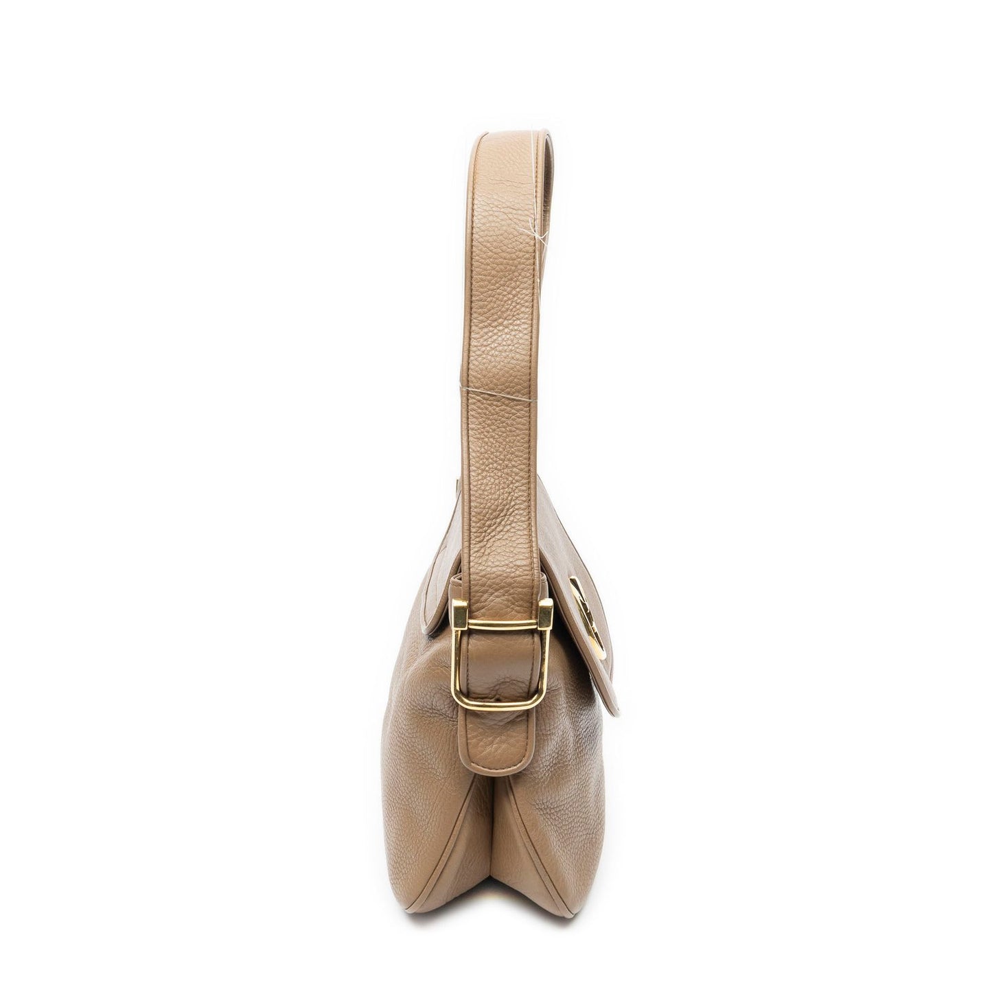 Gucci Flap Bag Brown Grain Calfskin Leather — view 4