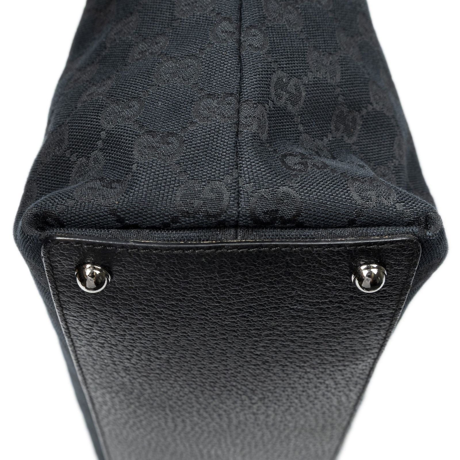 Gucci Eclipse Tote Bag Black GG Canvas — view 8