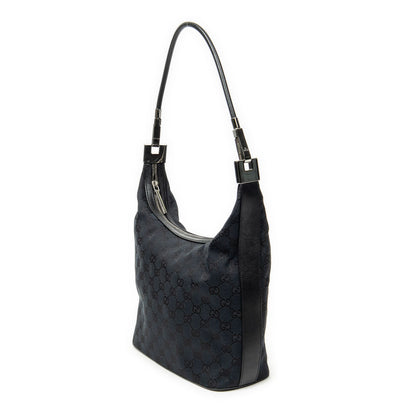 Gucci Zip Hobo Black GG Canvas — view 2