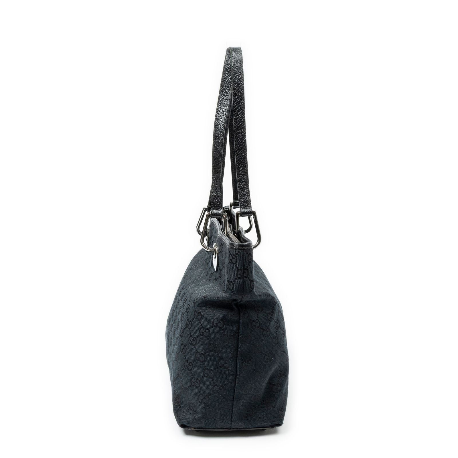Gucci Eclipse Tote Bag Black GG Canvas — view 3