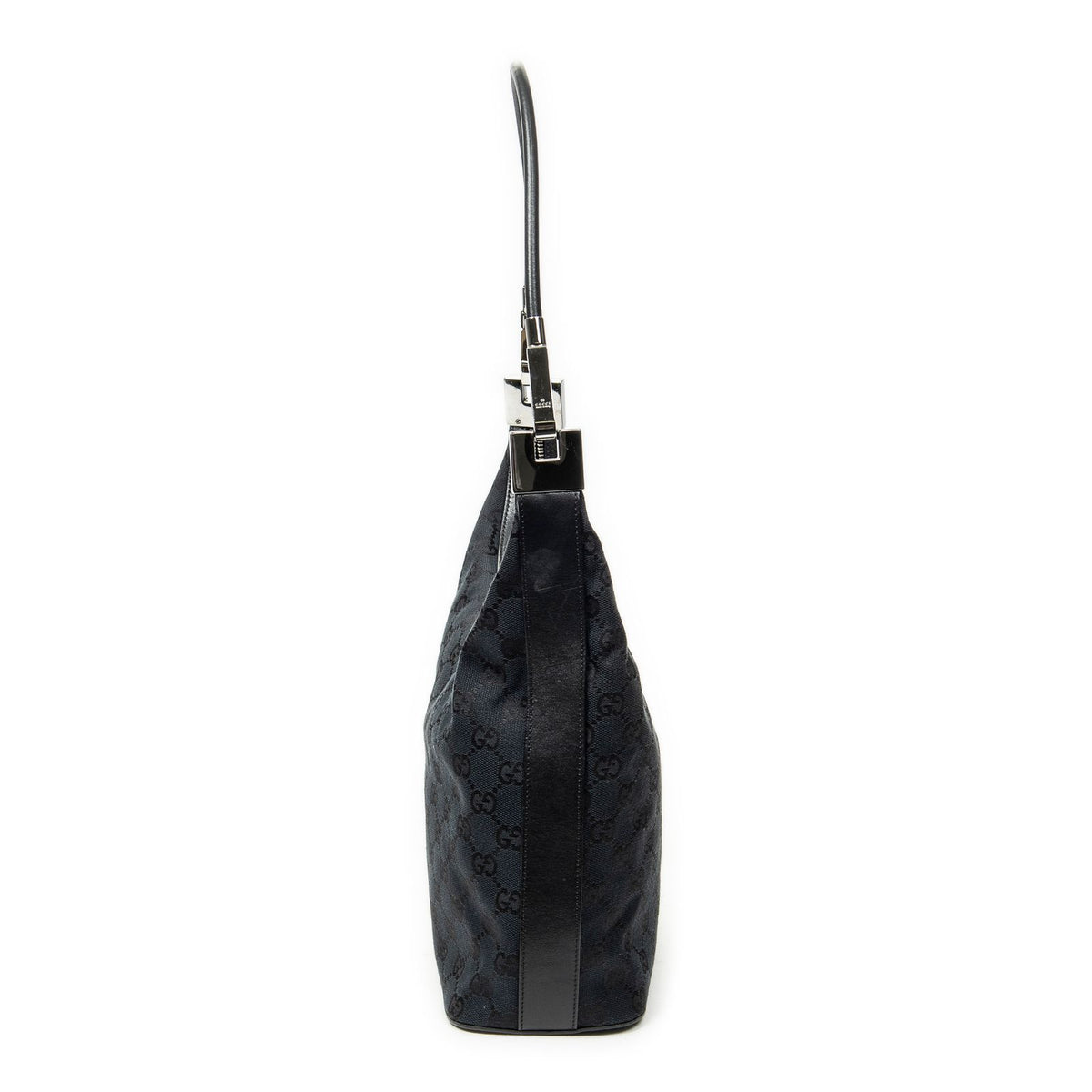 Gucci Zip Hobo Black GG Canvas — view 3