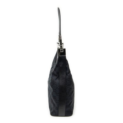 Gucci Zip Hobo Black GG Canvas — view 3