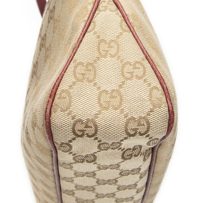 Gucci Eclipse Tote Bag Beige Burgundy GG Canvas — view 7