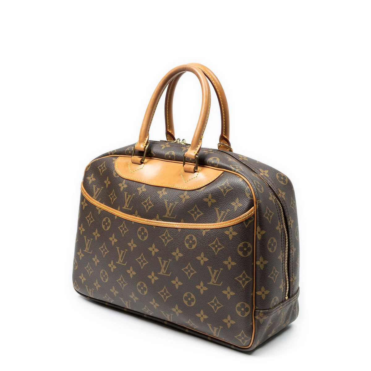 Louis Vuitton Deauville Brown Monogram Canvas Handbag — view 2