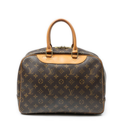 Louis Vuitton Deauville Brown Monogram Canvas Handbag — view 5