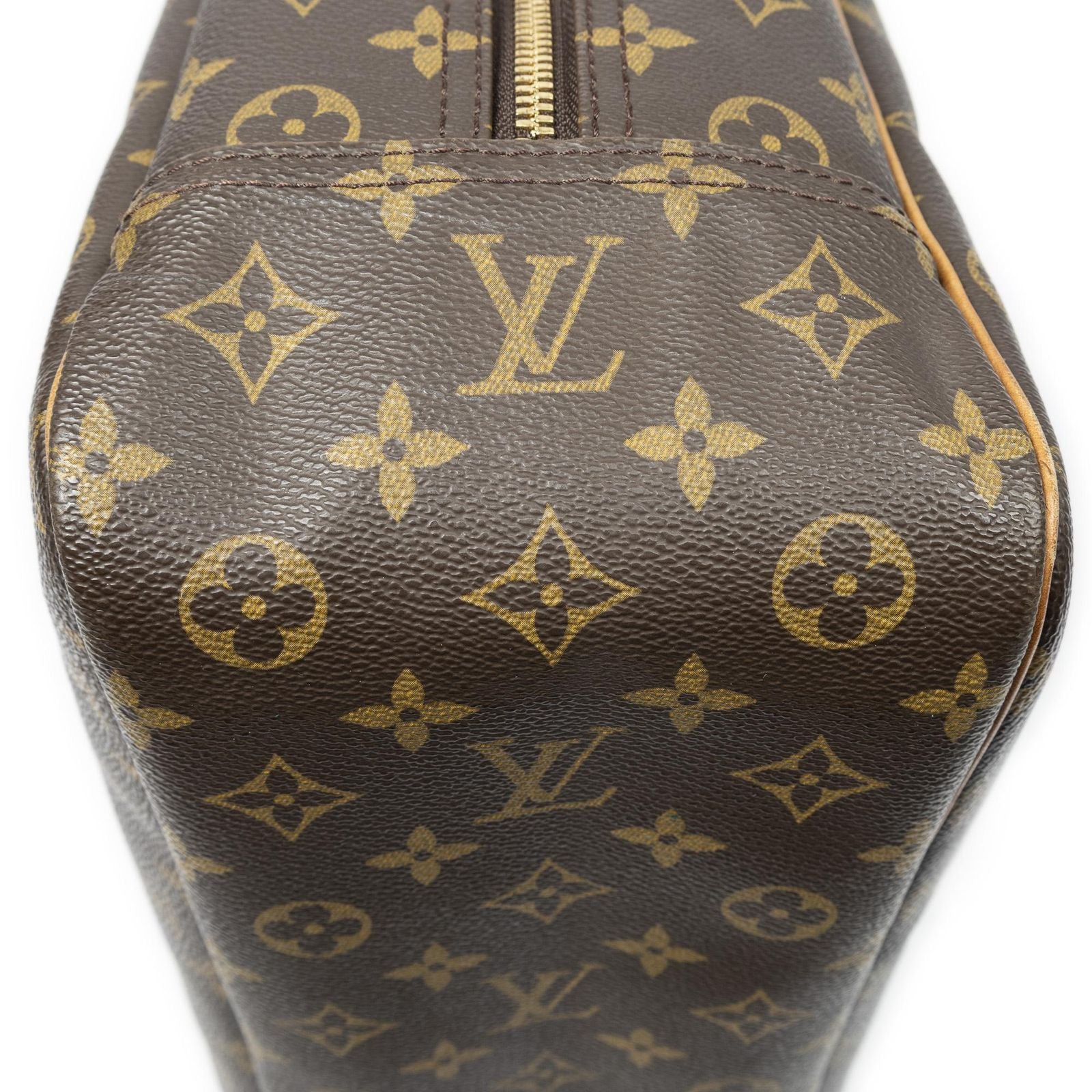 Louis Vuitton Deauville Brown Monogram Canvas Handbag — view 7