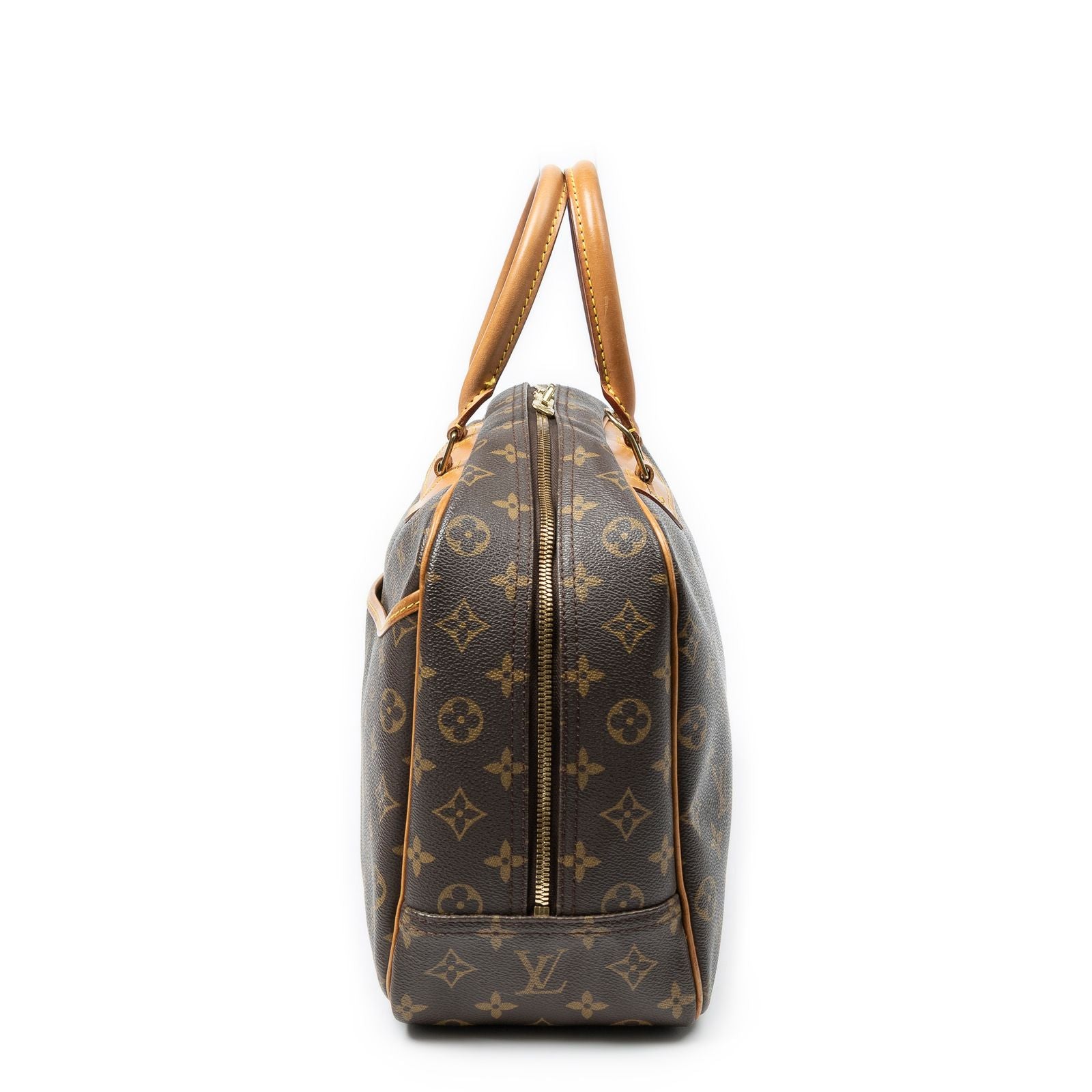 Louis Vuitton Deauville Brown Monogram Canvas Handbag — view 3