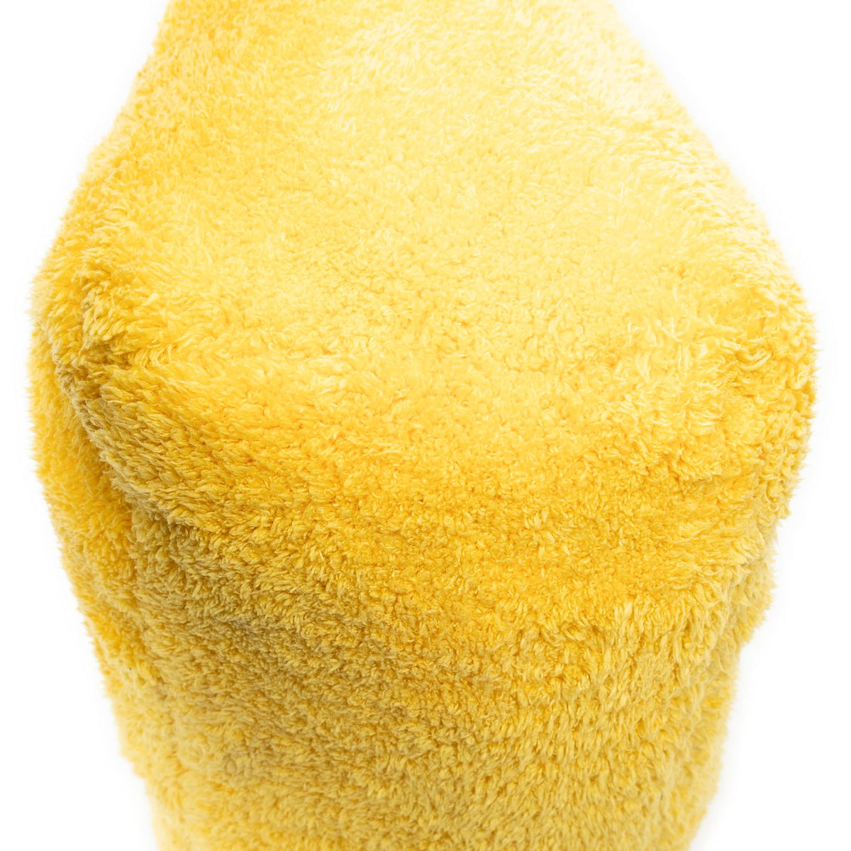 Prada Logo Terry Cloth Tote Bag Yellow Sheep — view 7